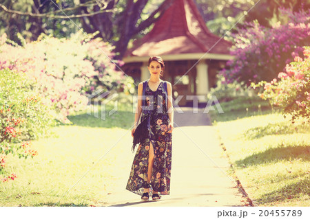 woman in a garden woman in a garden 20455789
