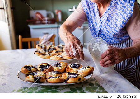Senior woman baking Senior woman baking 20455835
