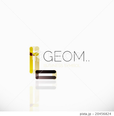 Logo, linear abstract geometric icon 20456824