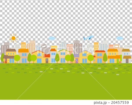 The streets where the building and the house line up, the green The streets where the building and the house line up, the green 20457559