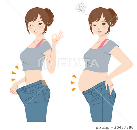 ダイエット　ウエスト　ビフォーアフター 20457596