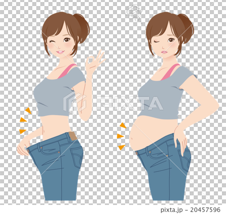 ダイエット　ウエスト　ビフォーアフター 20457596