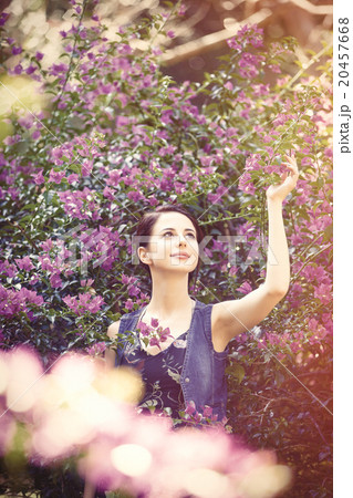 woman in a garden woman in a garden 20457668