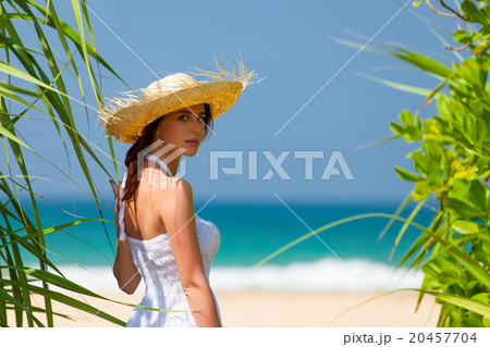 woman near the ocean woman near the ocean 20457704