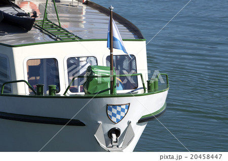 Closeup of a steamship at lake Chiemsee, Bavaria 20458447