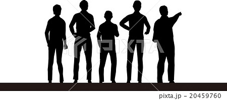 シルエットのイラスト素材