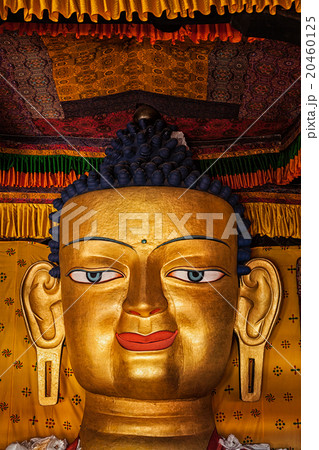 Sakyamuni Buddha statue face close up Sakyamuni Buddha statue face close up 20460125