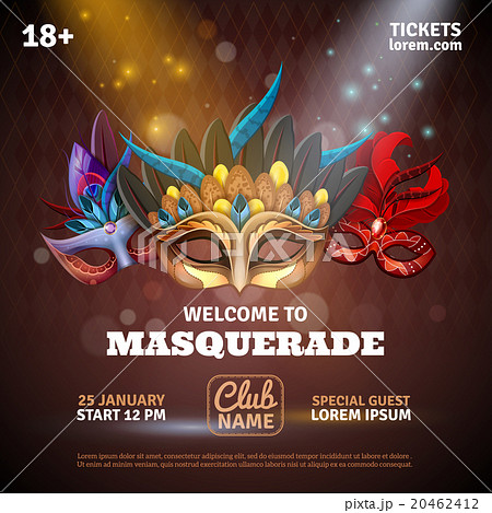 Masquerade Realistic Poster Masquerade Realistic Poster 20462412