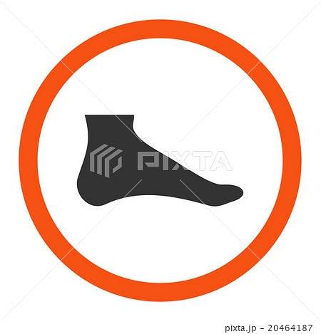 Foot Rounded Vector Icon 20464187