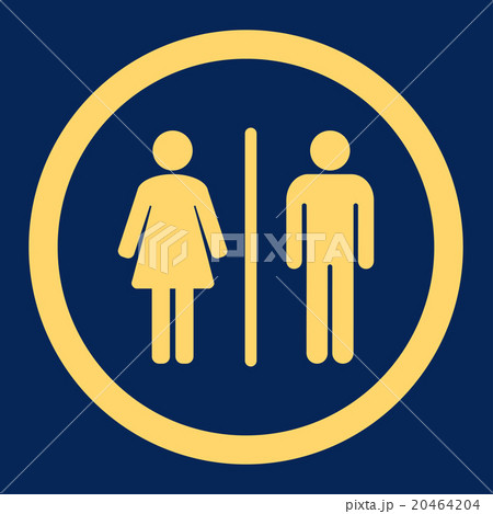Toilets Rounded Vector Icon Toilets Rounded Vector Icon 20464204