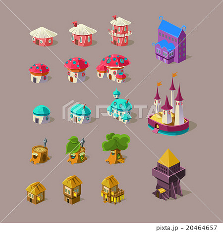 Fairy House and Castle Vector Set 20464657