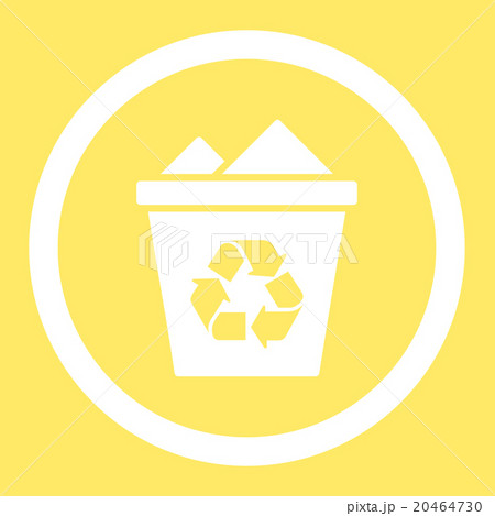 Full Recycle Bin Rounded Vector Icon Full Recycle Bin Rounded Vector Icon 20464730
