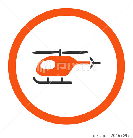 Helicopter Rounded Vector Icon Helicopter Rounded Vector Icon 20465097