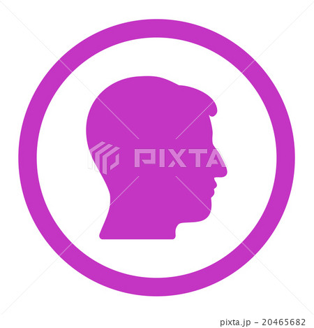 Man Head Rounded Vector Iconのイラスト素材 [20465682] - PIXTA