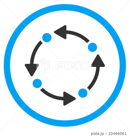 Rotate Flat Icon 20466061