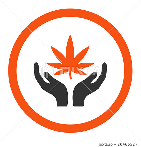Cannabis Care Rounded Vector Icon 20466527