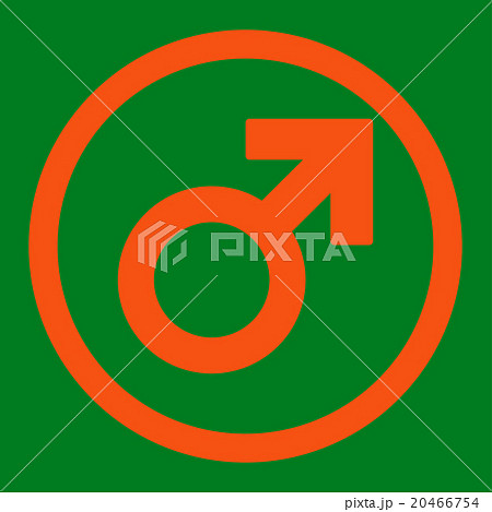 Male Symbol Rounded Vector Iconのイラスト素材 [20466754] - PIXTA