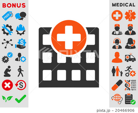 Hospital Flat Icon 20466906