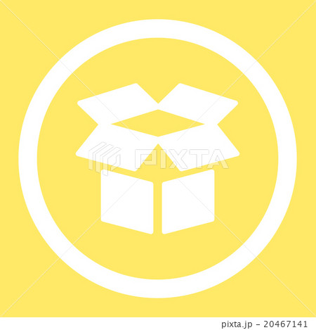 Open Box Rounded Vector Icon 20467141