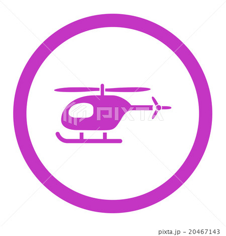 Helicopter Rounded Vector Icon 20467143