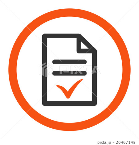 Valid Document Rounded Vector Icon 20467148