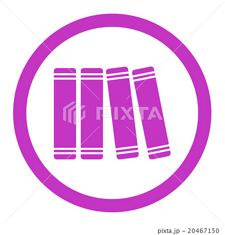 Library Books Rounded Vector Icon 20467150