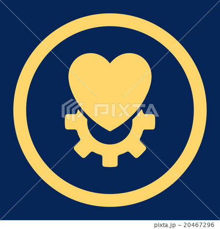 Mechanical Heart Rounded Vector Icon Mechanical Heart Rounded Vector Icon 20467296