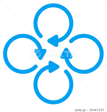 Rotation Flat Icon 20467297