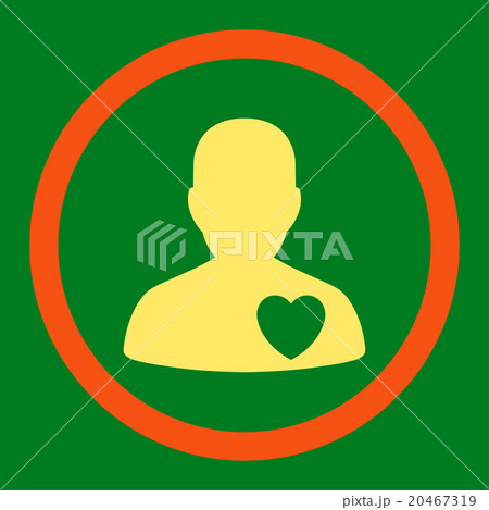 Cardiology Patient Rounded Vector Iconのイラスト素材 [20467319] - PIXTA
