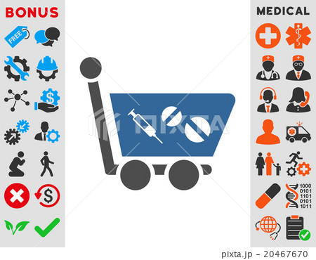 Medication Shopping Cart Icon Medication Shopping Cart Icon 20467670