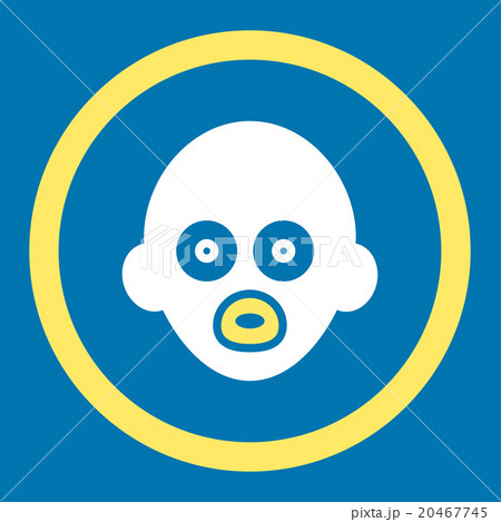 Baby Head Rounded Vector Icon Baby Head Rounded Vector Icon 20467745
