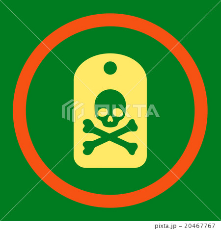Death Sticker Rounded Vector Icon 20467767