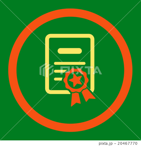 Certified Diploma Rounded Vector Icon 20467770