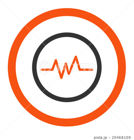 Pulse Monitoring Rounded Vector Icon Pulse Monitoring Rounded Vector Icon 20468109