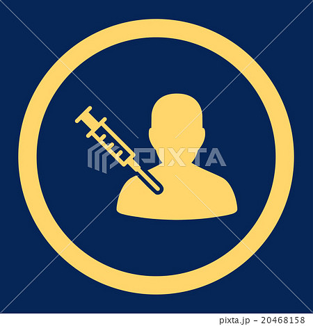 Patient Vaccination Rounded Vector Icon Patient Vaccination Rounded Vector Icon 20468158