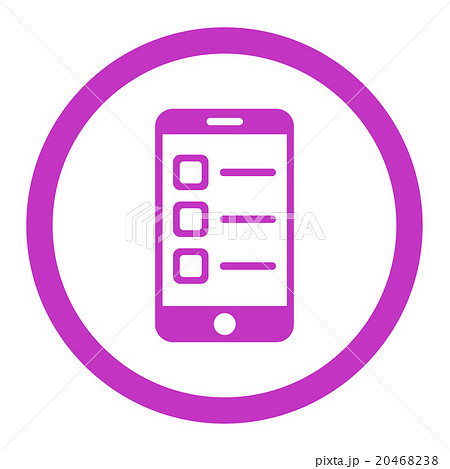 Mobile List Rounded Vector Icon 20468238
