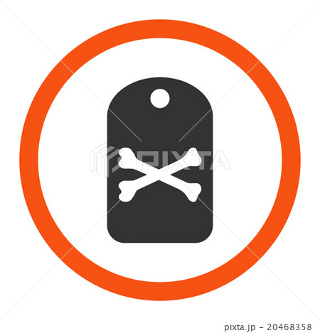 Death Tag Rounded Vector Iconのイラスト素材 [20468358] - PIXTA