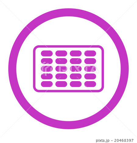 Blister Rounded Vector Icon 20468397