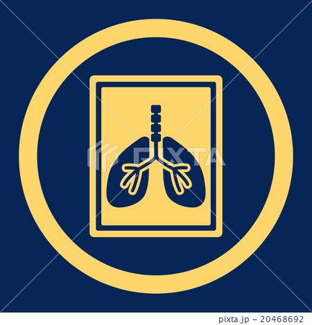 Lungs X-Ray Photo Rounded Vector Icon 20468692