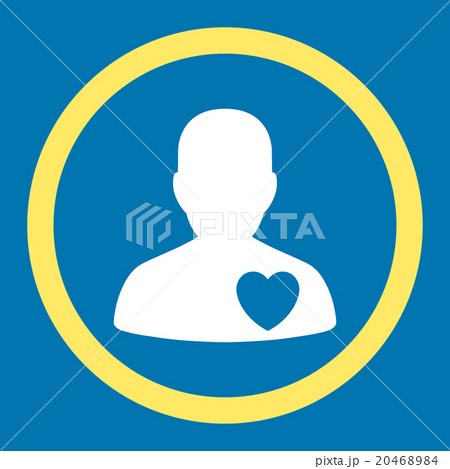 Cardiology Patient Rounded Vector Icon 20468984