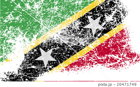 Flag of  with old texture. Vector 20471749