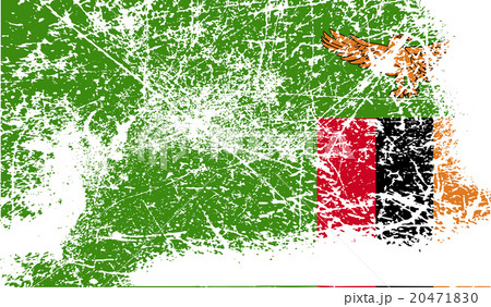 Flag of Zambia with old texture. Vector Flag of Zambia with old texture. Vector 20471830