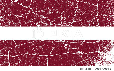 Flag of Latvia with old texture. Vector Flag of Latvia with old texture. Vector 20472043