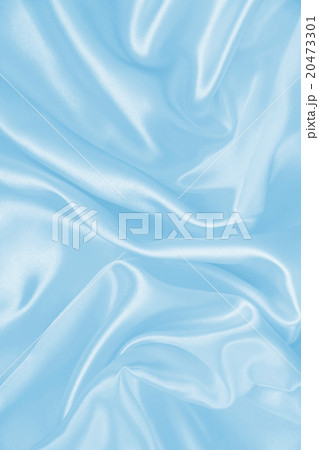 Smooth elegant blue silk or satin as background 20473301