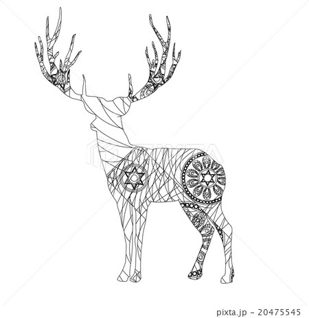 鹿 シカ しかのイラスト素材 20475545 Pixta