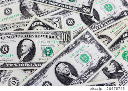 background of many dollar banknotes background of many dollar banknotes 20476746