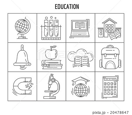 Vector set of linear icons Vector set of linear icons 20478647