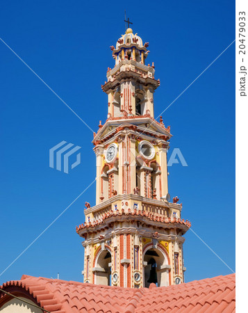 Panormitis monastery bell tower at Symi island 20479033