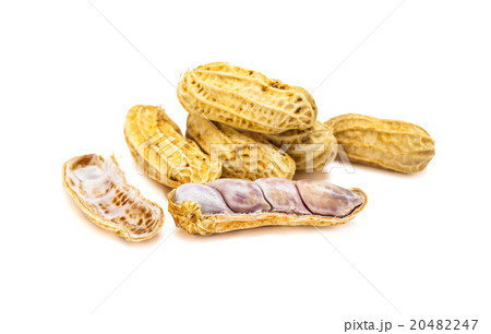 Peanuts isolated on white background 20482247