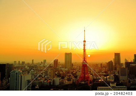 東京タワー（夕焼け） 20482403
